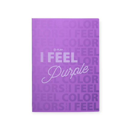 Picture of A5 I FEEL COLOUR LINED NOTEBOOK PURPLE 40 PGS